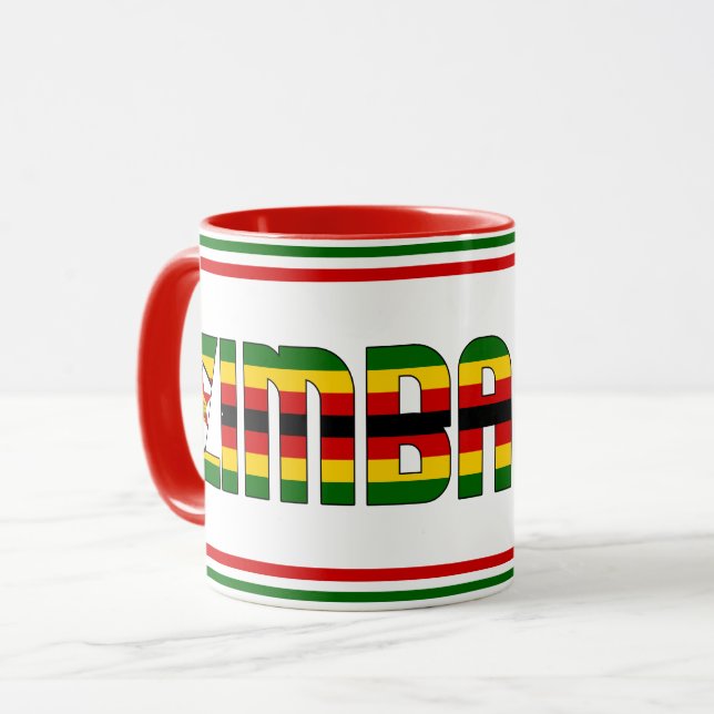Sippin' with Zimbabwe Patriotic Coffee Mug (Front Left)