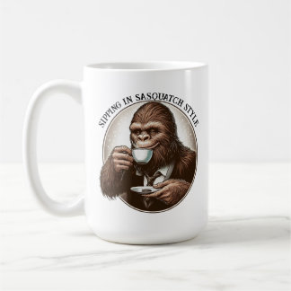 Sipping in Sasquatch Style Coffee Mug