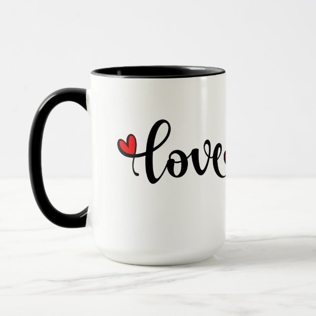 Sipping Love, One Cup at a Time Mug (Left)