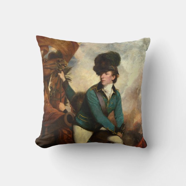 Sir Banastre Tarleton by Joshua Reynolds Cushion (Front)