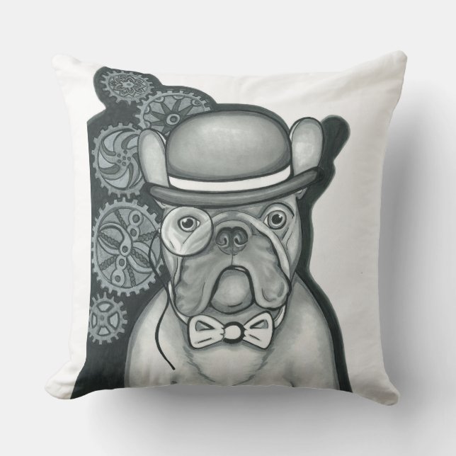 Sir Bouledogue Pillow (Front)