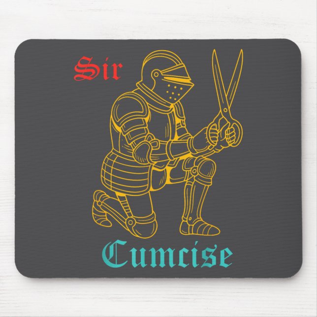 Sir Cise Knight Vintage Design  Mouse Pad (Front)