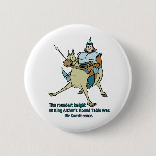 Sir Cumference 6 Cm Round Badge
