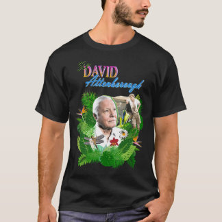 Sir David Attenborough -Flower T-Shirt