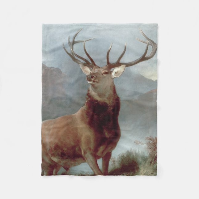 Sir Edwin Landseer | Monarch of the Glen, 1851 Fleece Blanket (Front)