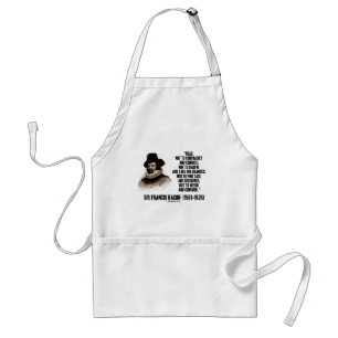 Sir Francis Bacon Read To Weigh And Consider Quote Standard Apron