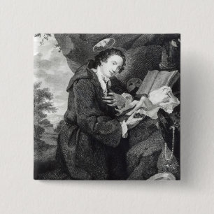 Sir Francis Dashwood worshipping Venus 15 Cm Square Badge