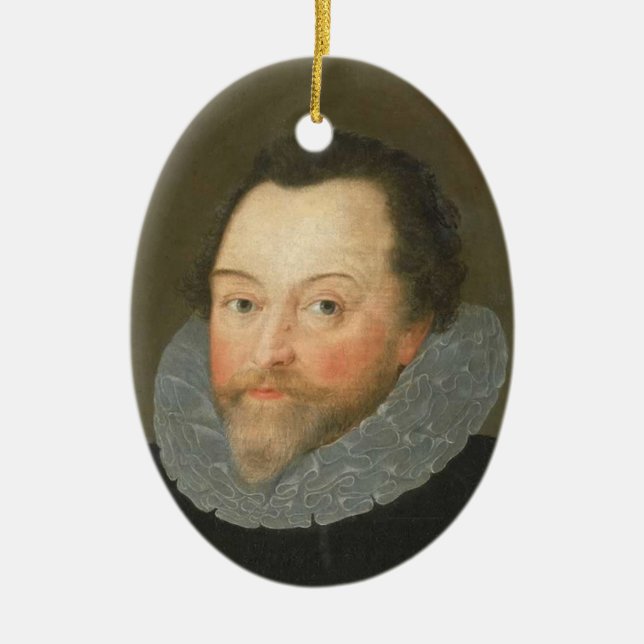 Sir Francis Drake Ceramic Ornament (Front)