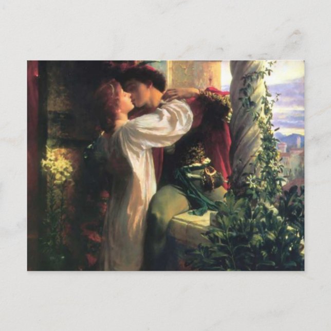 Sir Frank Dicksee, Romeo and Juliet Postcard (Front)