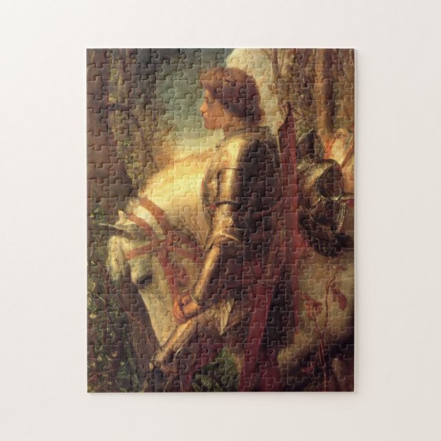 Sir Galahad (Arthurian Knight of the Round Table) Jigsaw Puzzle (Vertical)