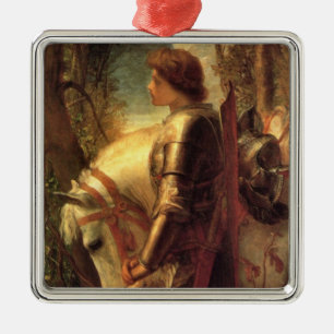 Sir Galahad (by George Frederick Watts) Metal Ornament