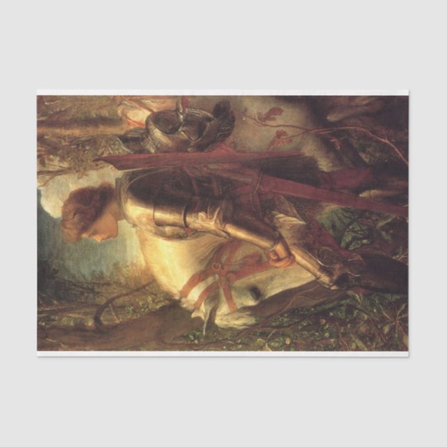 Sir Galahad (by George Frederick Watts) Tissue Paper (Front)
