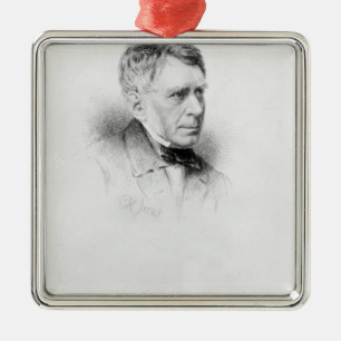 Sir George Biddell Airy, engraved by C.H. Jeens Metal Ornament