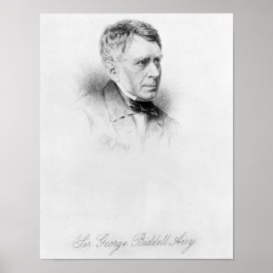Sir George Biddell Airy, engraved by C.H. Jeens Poster