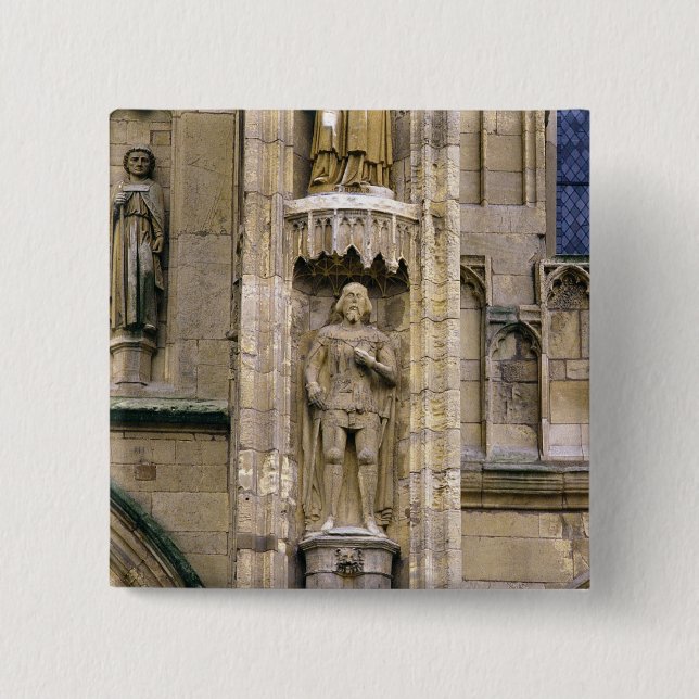 Sir Henry 'Hotspur Percy, on the west facade 15 Cm Square Badge (Front)