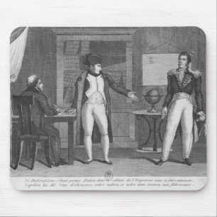 Sir Hudson Lowe comming in the study of Napoleon Mouse Pad