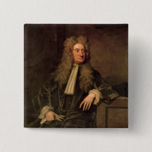 Sir Isaac Newton 15 Cm Square Badge