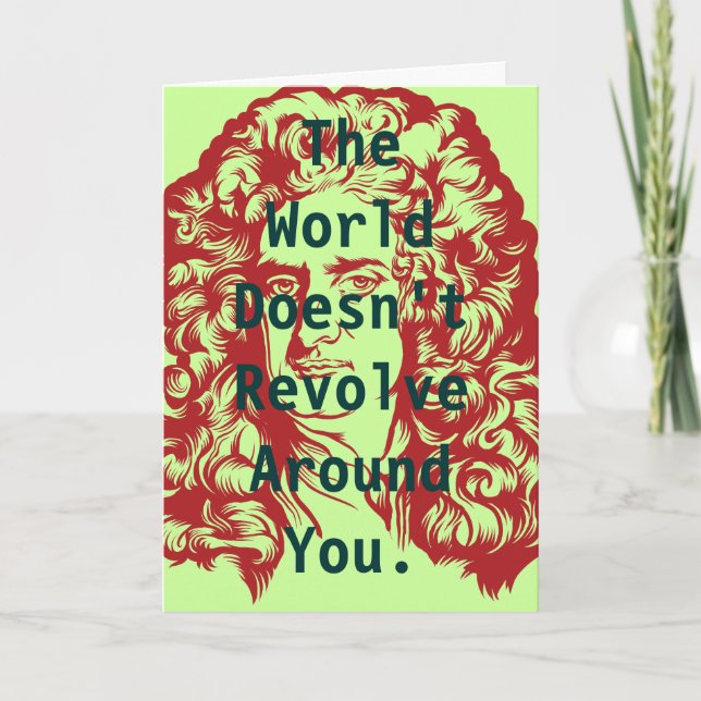 Sir Isaac Newton Card (Front)