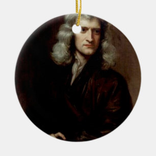 sir isaac newton ceramic tree decoration