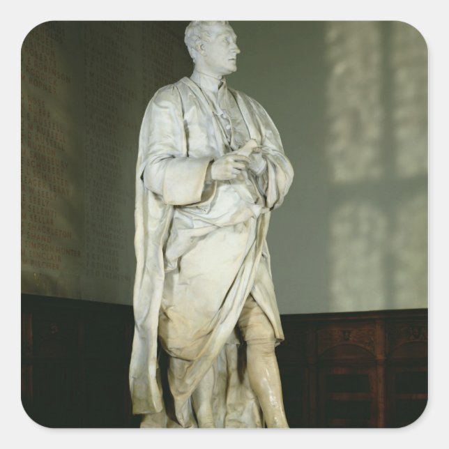 Sir Isaac Newton Square Sticker (Front)