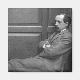 Sir James Matthew Barrie (1860-1937) (b/w photo) Magnet
