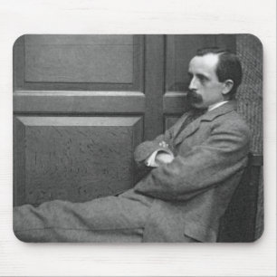 Sir James Matthew Barrie (1860-1937) (b/w photo) Mouse Pad