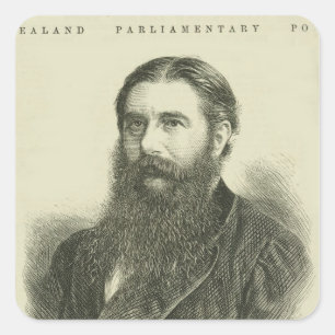 Sir Julius Vogel, KCMG Square Sticker