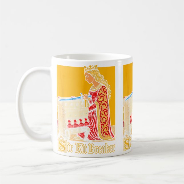 Sir Kit Breaker Sword Coffee Mug (Left)
