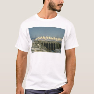 Sir Lamiel crosses Ribblehead Viaduct on the Settl T-Shirt