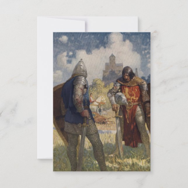 Sir Launcelot du Lake, Knight of the Round Table Card (Front)