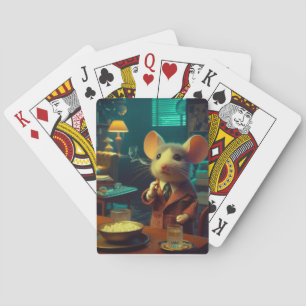 Sir Mouse in a Smoking Jacket Playing Cards