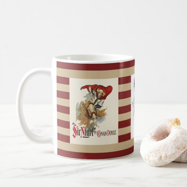 Sir Nigel by Sir Arthur Conan Doyle ~ Edinburgh ~ Coffee Mug (With Donut)