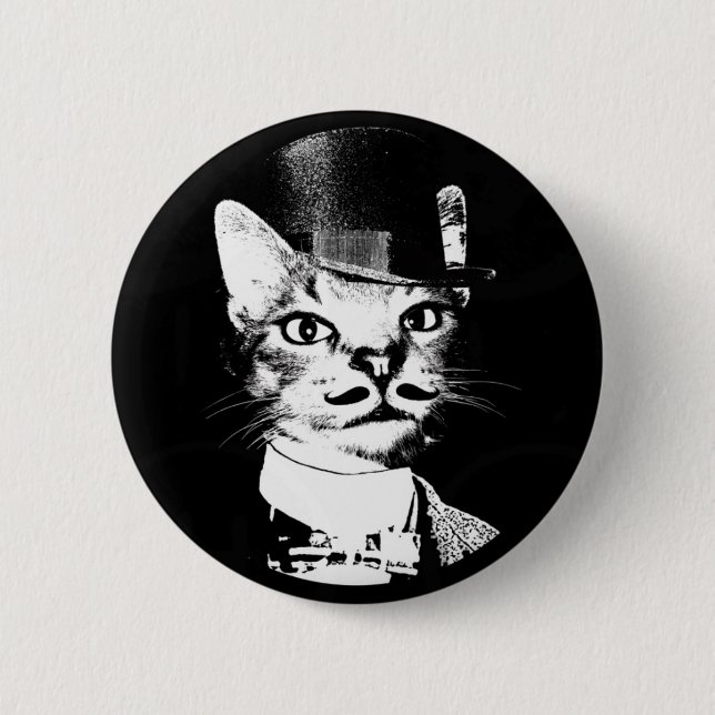 Sir Oswin Cat Button (Front)