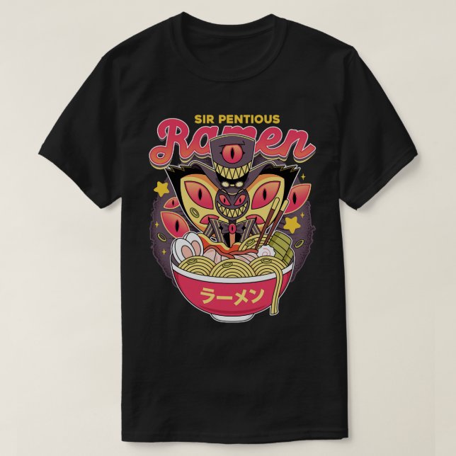 Sir Pentious Ramen T-Shirt (Design Front)
