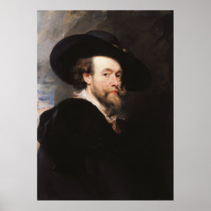 Sir Peter Paul Rubens   Portrait of the Artist Poster