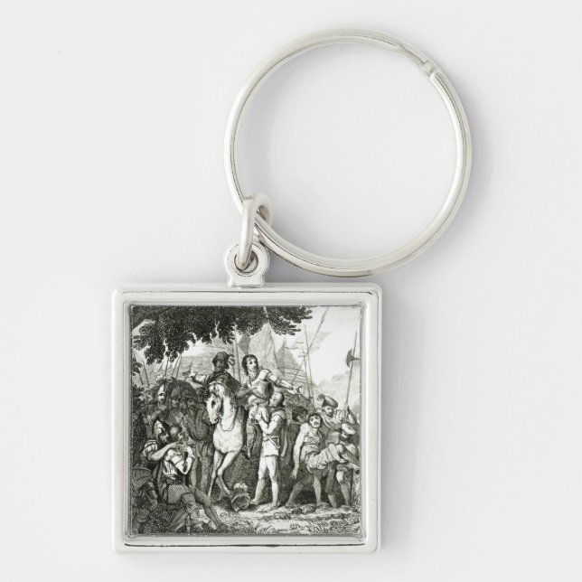 Sir Philip Sidney's Kindness to a Soldier, 1815 Key Ring (Front)