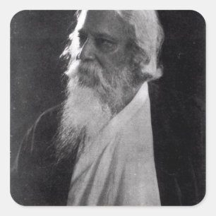 Sir Rabindranath Tagore Square Sticker