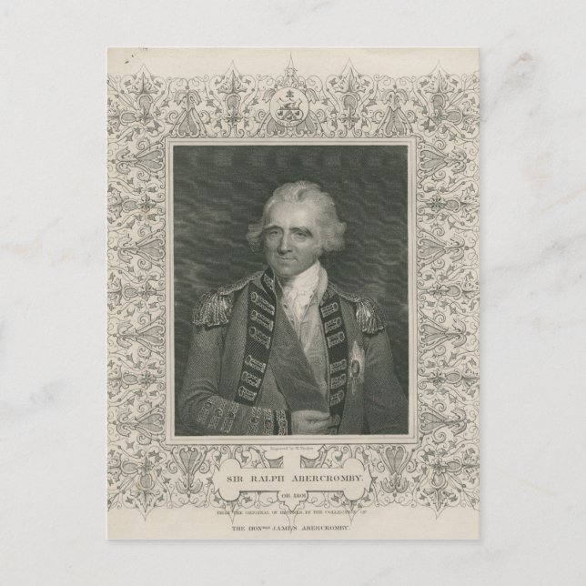Sir Ralph Abercromby Postcard (Front)