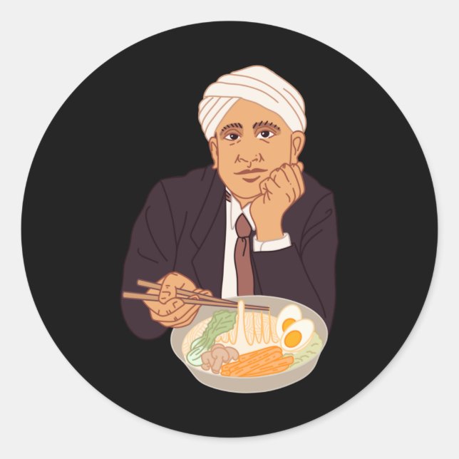 Sir Raman Ramens Sticker  (Front)