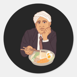 Sir Raman Ramens Sticker 