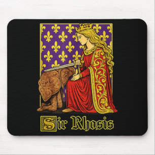 Sir rhosis funny gen z brainrot meme raunchy humor mouse pad