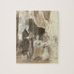 Sir Robert Peel Reading to Queen Victoria Jigsaw Puzzle
