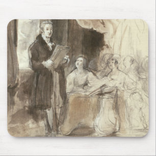 Sir Robert Peel Reading to Queen Victoria Mouse Pad