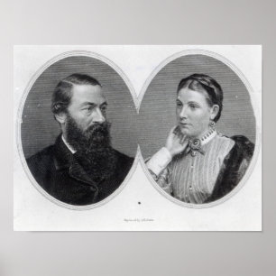 Sir Samuel and Lady Florence Baker, 1866 Poster