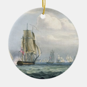 Sir Sidney Smith's (1764-1840) Squadron engaging a Ceramic Tree Decoration
