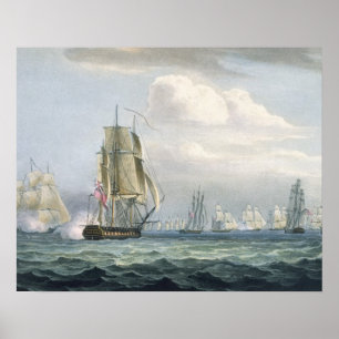 Sir Sidney Smith's (1764-1840) Squadron engaging a Poster