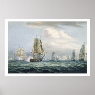 Sir Sidney Smith's (1764-1840) Squadron engaging a Poster