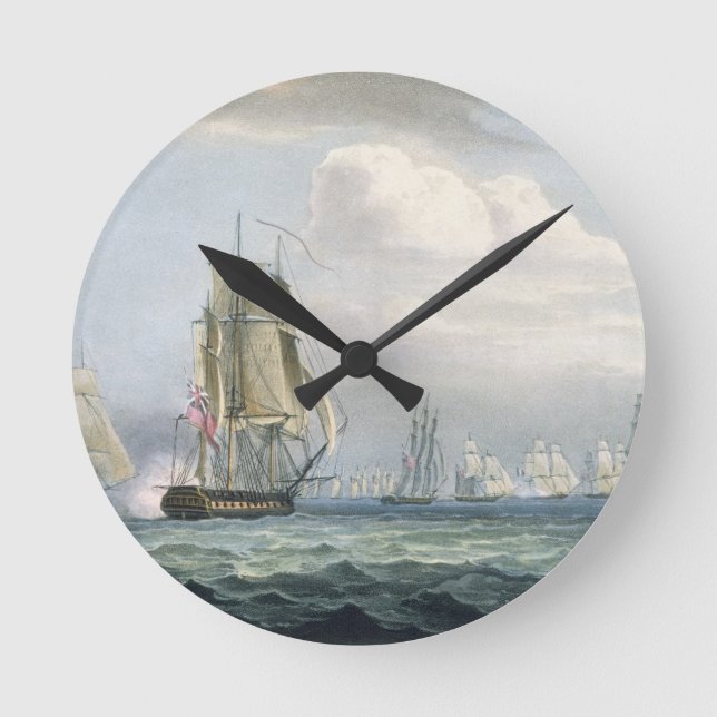 Sir Sidney Smith's (1764-1840) Squadron engaging a Round Clock (Front)