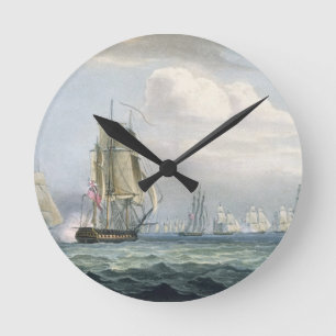 Sir Sidney Smith's (1764-1840) Squadron engaging a Round Clock