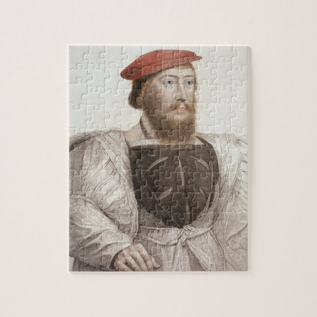 Sir Thomas Boleyn (1477-1539) engraved by Francesc Jigsaw Puzzle (Vertical)